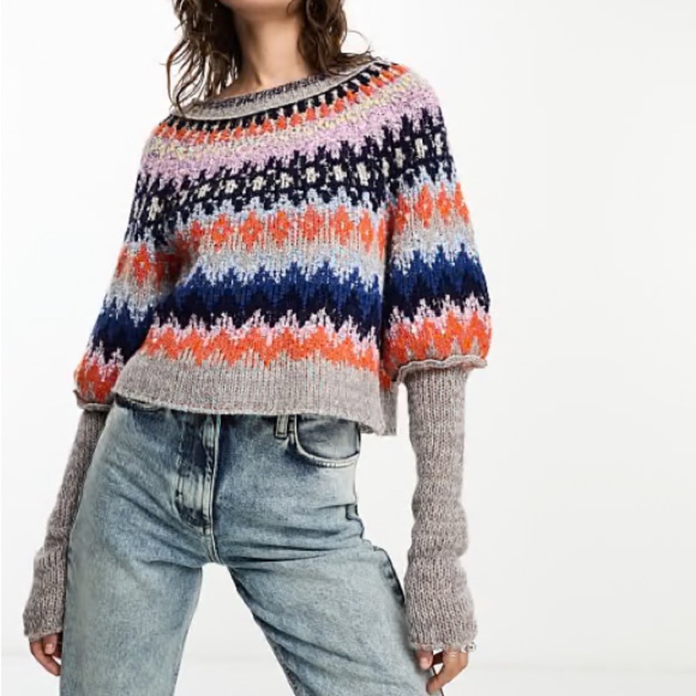🔸NWOT🔸Free People Home for the Holidays Sweater - Picture 4 of 13